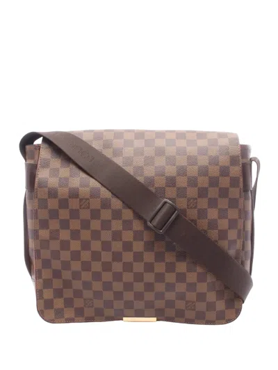 Pre-owned Louis Vuitton 2006 Damier Ebene Bastille Crossbody Bag In Brown