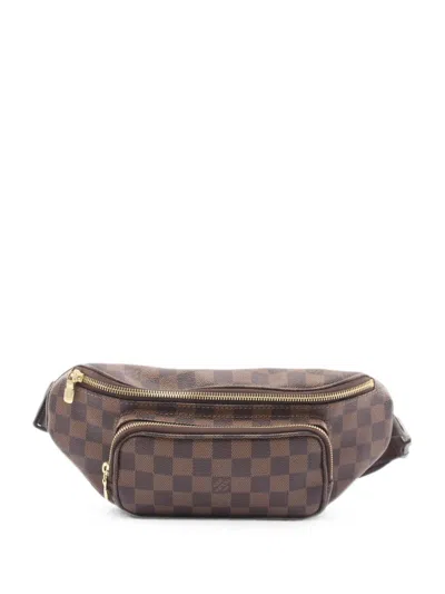 Pre-owned Louis Vuitton 2006 Damier Ebene Melville Belt Bag In Brown