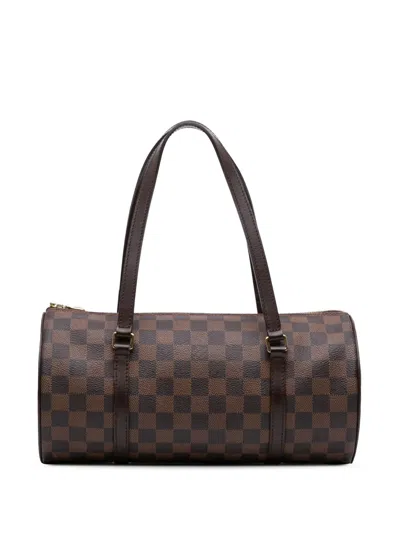 Pre-owned Louis Vuitton 2006 Damier Ebene Papillon 30 Handbag In Brown