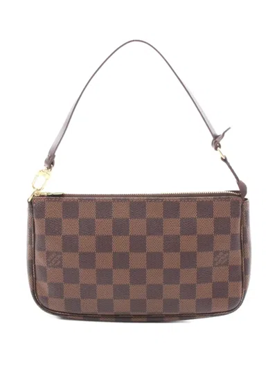 Pre-owned Louis Vuitton 2006 Damier Ebene Pochette Shoulder Bag