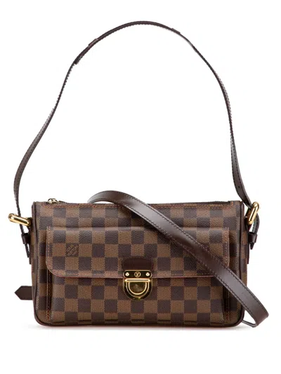 Pre-owned Louis Vuitton 2006 Damier Ebene Ravello Gm Satchel In Brown