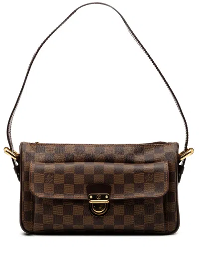 Pre-owned Louis Vuitton 2006 Damier Ebene Ravello Gm Satchel In Brown