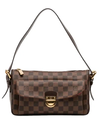 Pre-owned Louis Vuitton 2006 Damier Ebene Ravello Gm Satchel In Brown
