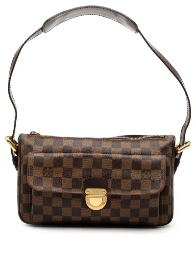 Pre-owned Louis Vuitton 2006 Damier Ebene Ravello Gm Satchel In Brown