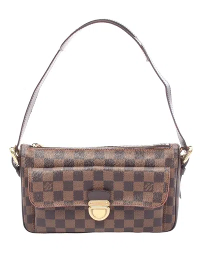 Pre-owned Louis Vuitton 2006 Damier Ebene Ravello Gm Satchel In Brown