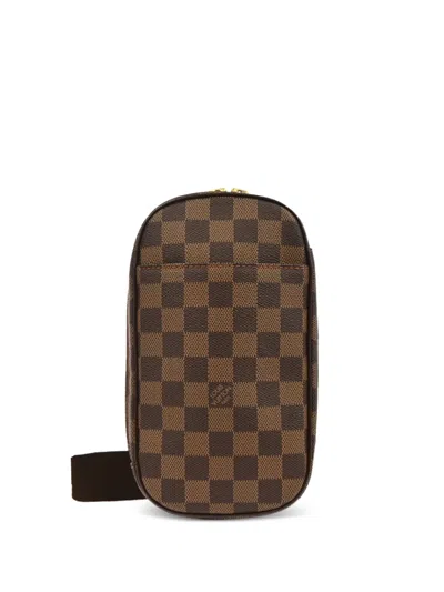 Pre-owned Louis Vuitton 2006 Damier Gange Belt Bag In Brown