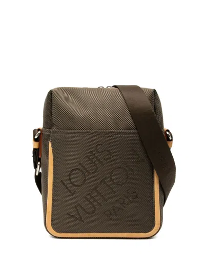 Pre-owned Louis Vuitton 2006 Damier Geant Citadin Messenger Bag Crossbody Bag In Brown