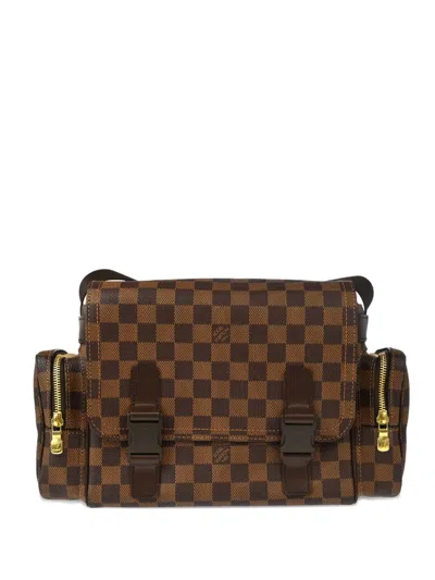 Pre-owned Louis Vuitton 2006 Damier Reporter Melville Shoulder Bag In Brown