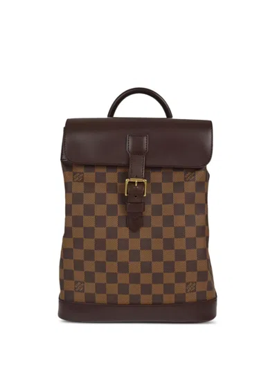 Pre-owned Louis Vuitton 2006 Damier Soho Backpack In Brown