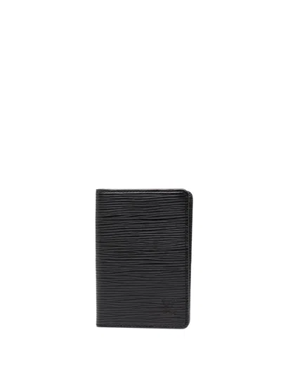 Pre-owned Louis Vuitton 2006 Epi Business Card Holder In Black