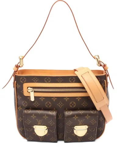 Pre-owned Louis Vuitton 2006 Hudson Gm Monogram Shoulder Bag In Brown