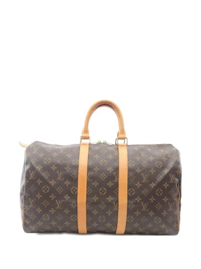 Pre-owned Louis Vuitton 2006 Keepall 45 Monogram Boston Bag In Brown