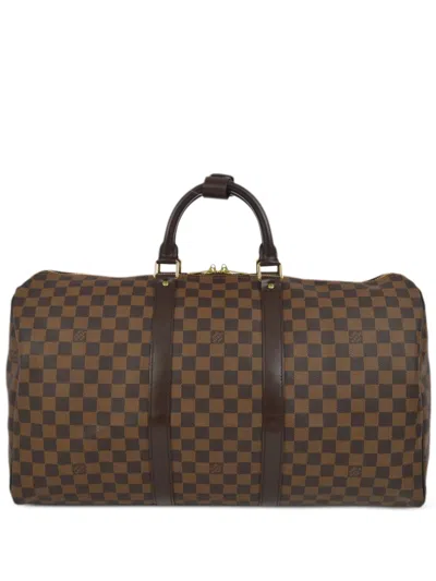 Pre-owned Louis Vuitton 2006  Keepall 50 Travel Bag In Brown