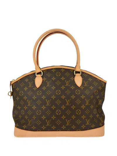 Pre-owned Louis Vuitton 2006 Lockit Horizontal Tote Bag In Brown