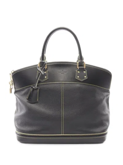 Louis Vuitton 2006 Lockit Mm Suhali Handbag In Black