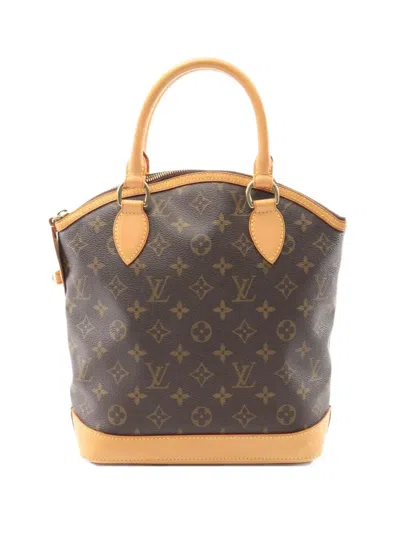 Pre-owned Louis Vuitton 2006 Lockit Monogram Handbag In Brown