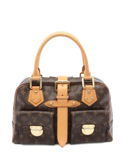 Pre-owned Louis Vuitton 2006 Manhattan Handbag In Brown
