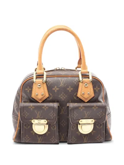 Pre-owned Louis Vuitton 2006 Manhattan Pm Handbag In Brown