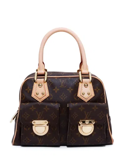 Pre-owned Louis Vuitton 2006 Manhattan Pm Handbag In Brown