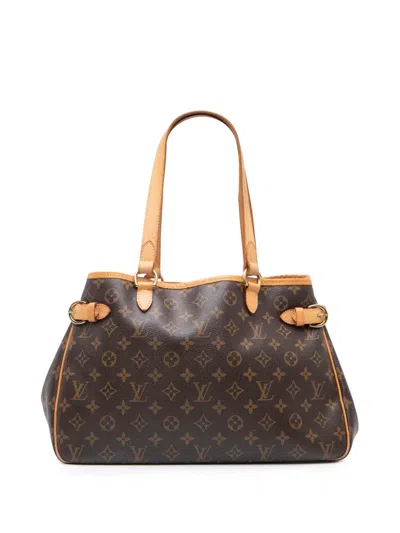 Pre-owned Louis Vuitton 2006 Monogram Batignolles Horizontal Tote Bag In Brown