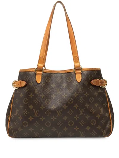 Pre-owned Louis Vuitton 2006 Monogram Batignolles Horizontal Tote Bag In Brown