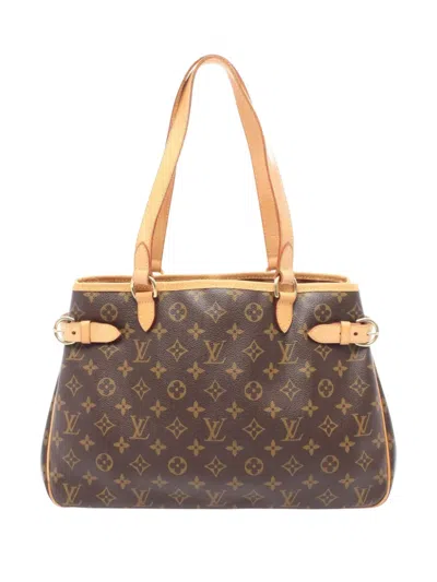 Pre-owned Louis Vuitton 2006 Monogram Batignolles Horizontal Tote Bag In Brown