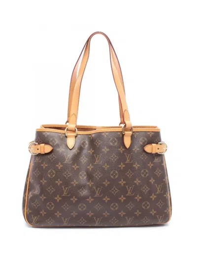 Pre-owned Louis Vuitton 2006 Monogram Batignolles Horizontal Tote Bag In Brown