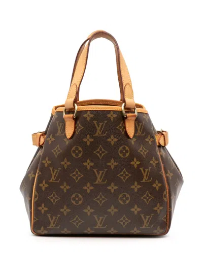 Pre-owned Louis Vuitton 2006 Monogram Batignolles Vertical Pm Handbag In Brown