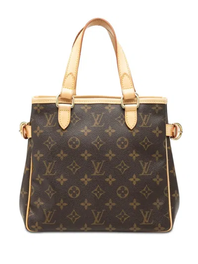 Pre-owned Louis Vuitton 2006 Monogram Batignolles Vertical Pm Handbag In Brown
