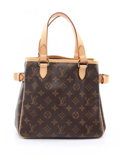 Pre-owned Louis Vuitton 2006 Monogram Batignolles Vertical Pm Handbag In Brown
