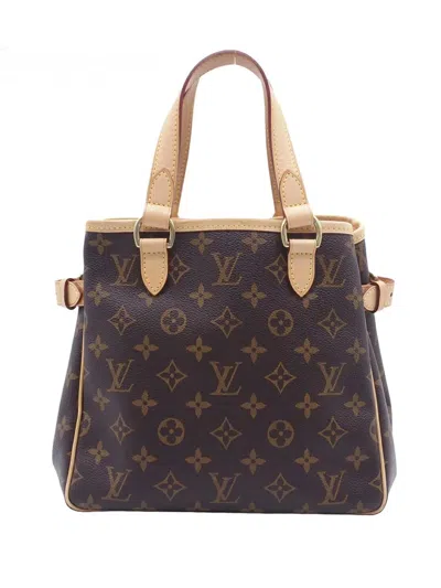 Pre-owned Louis Vuitton 2006 Monogram Batignolles Vertical Pm Handbag In Brown