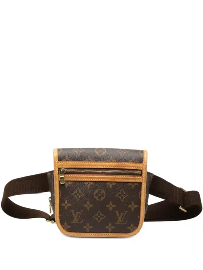 Pre-owned Louis Vuitton 2006 Monogram Bosphore Belt Bag In Brown