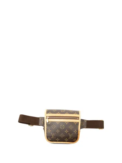 Pre-owned Louis Vuitton 2006 Monogram Bosphore Belt Bag In Brown