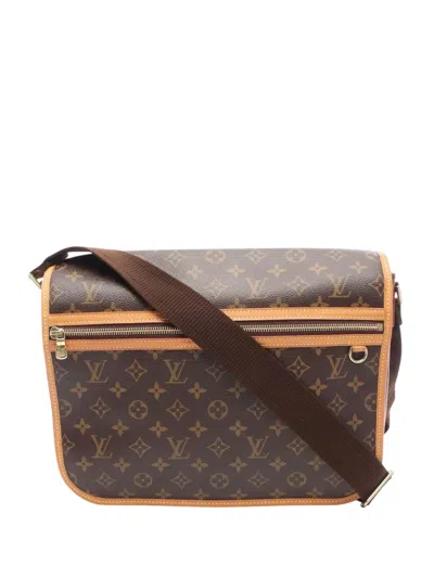 Pre-owned Louis Vuitton 2006 Monogram Bosphore Messenger Gm Crossbody Bag In Brown