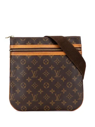 Pre-owned Louis Vuitton 2006 Monogram Bosphore Pochette Crossbody Bag In Brown