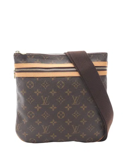 Pre-owned Louis Vuitton 2006 Monogram Bosphore Pochette Crossbody Bag In Brown
