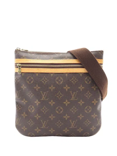 Pre-owned Louis Vuitton 2006 Monogram Bosphore Pochette Crossbody Bag In Brown
