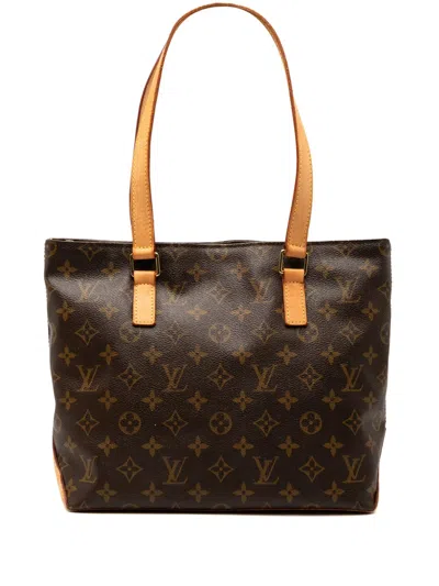 Pre-owned Louis Vuitton 2006 Monogram Cabas Piano Tote Bag In Brown