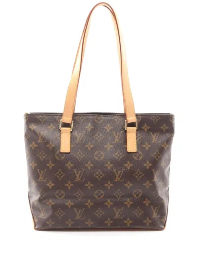 Pre-owned Louis Vuitton 2006 Monogram Cabas Piano Tote Bag In Brown