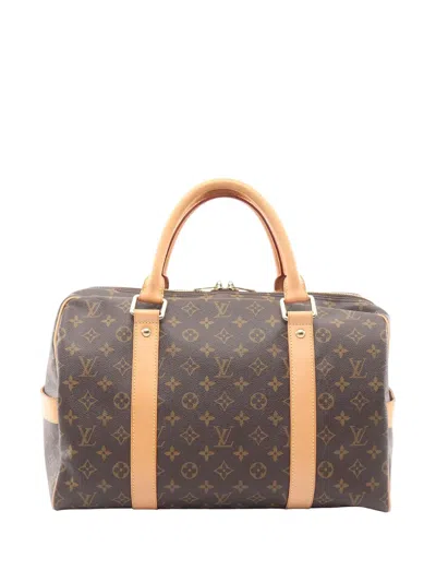 Pre-owned Louis Vuitton 2006 Monogram Carryall Travel Bag In Brown
