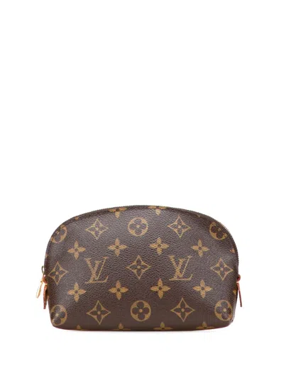 Pre-owned Louis Vuitton 2006 Monogram Cosmetic Pm Pouch In Brown