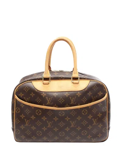 Pre-owned Louis Vuitton 2006 Monogram Deauville Handbag In Brown