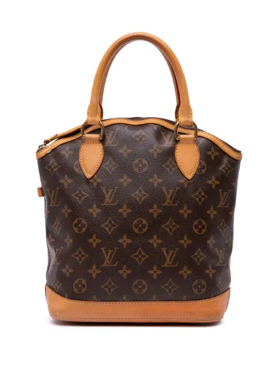 Pre-owned Louis Vuitton 2006 Monogram Lockit Pm Handbag In Brown