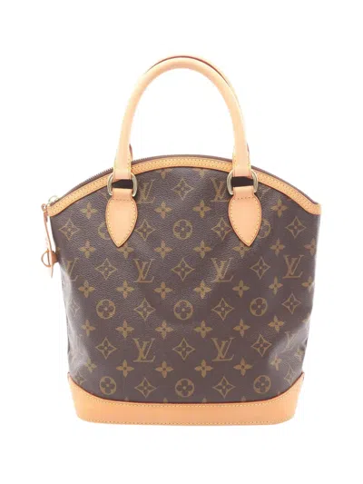 Pre-owned Louis Vuitton 2006 Monogram Lockit Pm Handbag In Brown