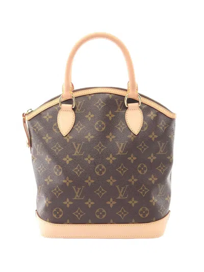 Pre-owned Louis Vuitton 2006 Monogram Lockit Pm Handbag In Brown