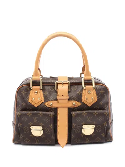 Pre-owned Louis Vuitton 2006 Monogram Manhattan Gm Handbag In Brown