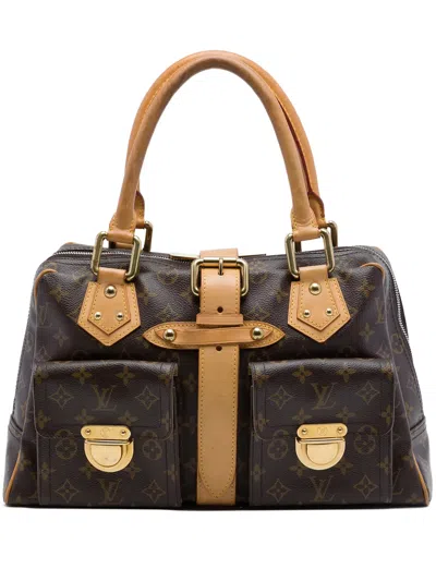 Pre-owned Louis Vuitton 2006 Monogram Manhattan Gm Handbag In Brown