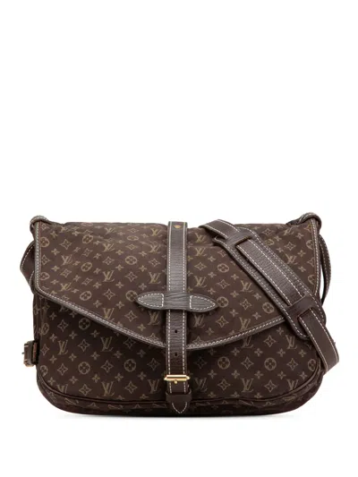Pre-owned Louis Vuitton 2006 Monogram Mini Lin Saumur 30 Crossbody Bag