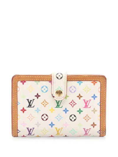 Pre-owned Louis Vuitton 2006 Monogram Multicolore Wallet In White