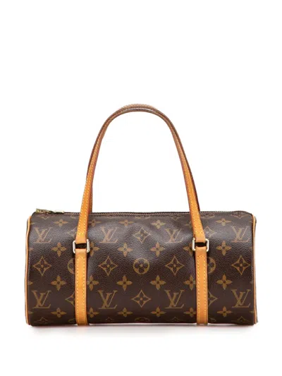 Pre-owned Louis Vuitton 2006 Monogram Papillon 28 Handbag In Brown
